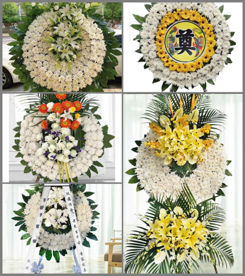 湖南永州祁阳县白水镇朱家桥村花圈速递
